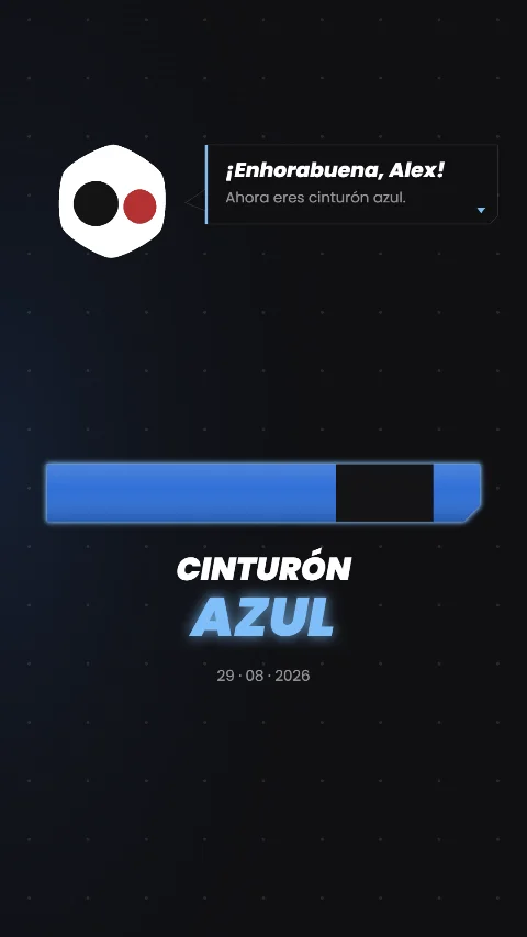 Fotograma del vídeo de graduación, animación Ascenso